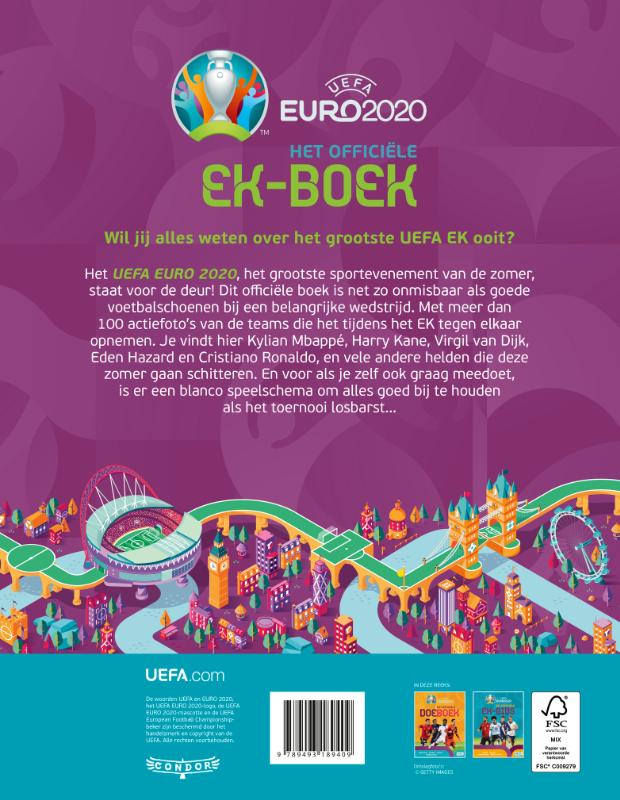 Achterkant van Het officiële EK-boek