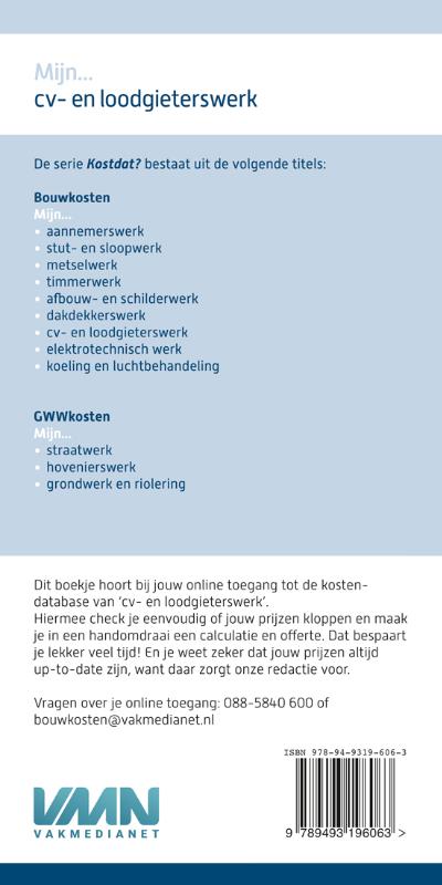 Achterkant van Mijn... cv- en loodgieterswerk - 2020