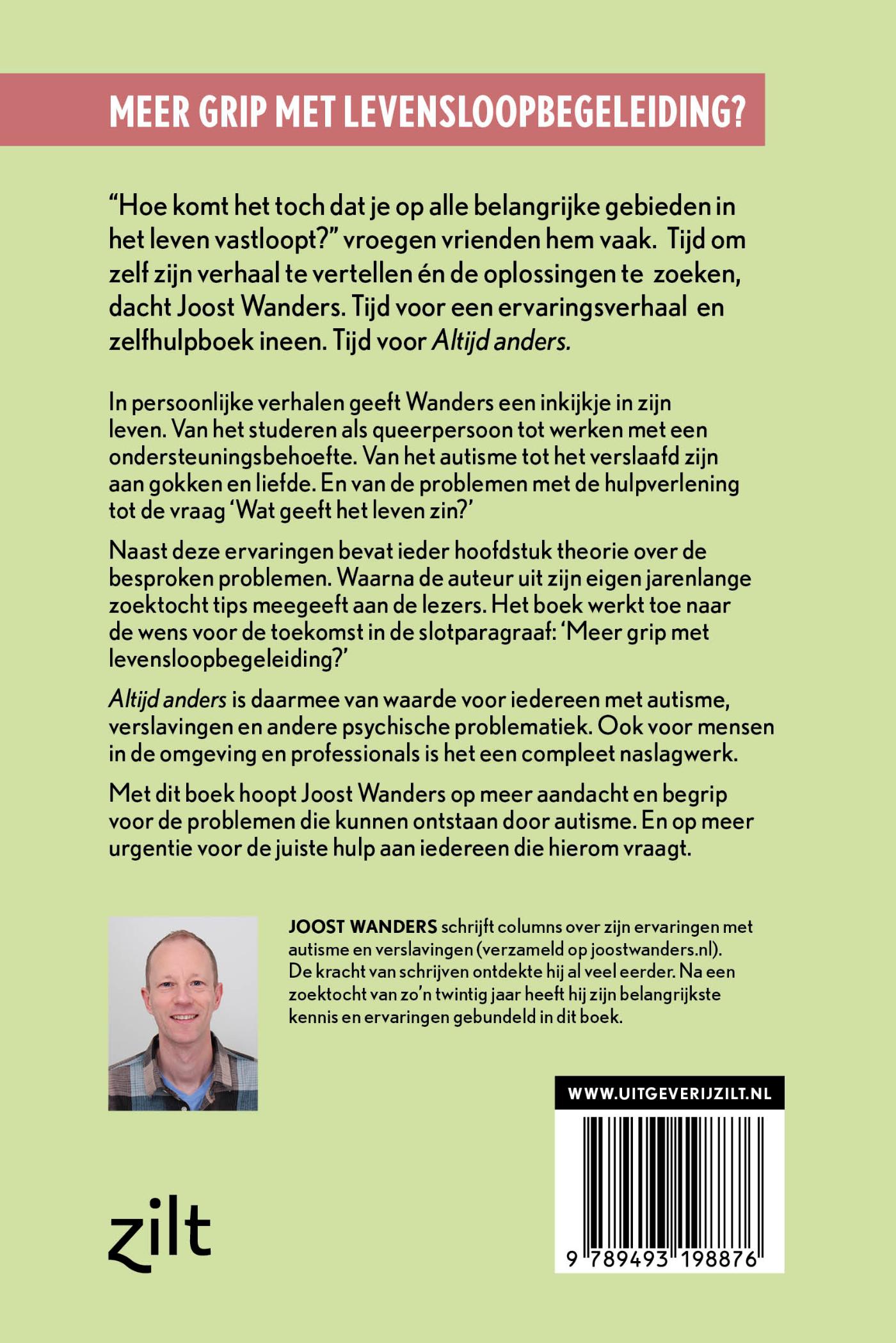 Achterkant van Altijd anders