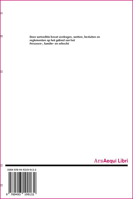 Achterkant van Personen-, familie- & erfrecht 2020/2021
