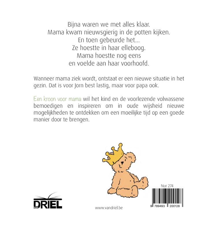 Achterkant van Een kroon voor mama