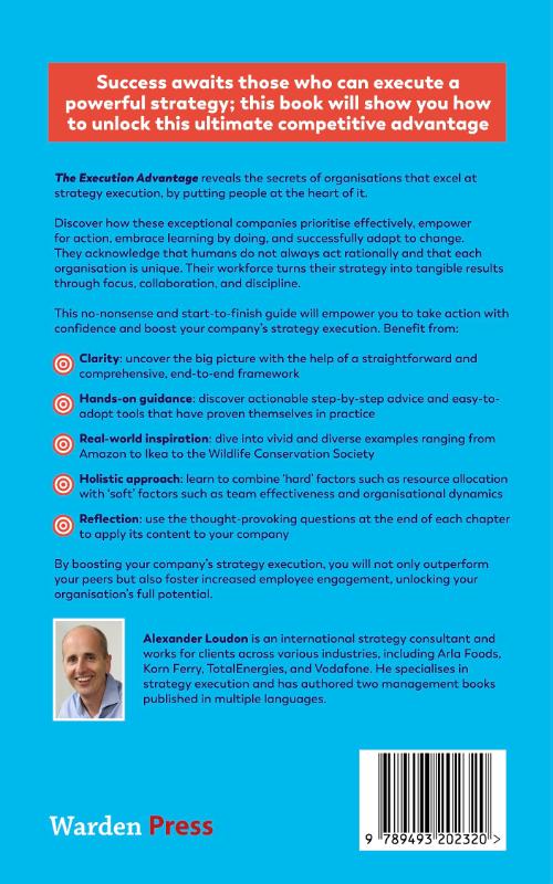 Achterkant van The Execution Advantage