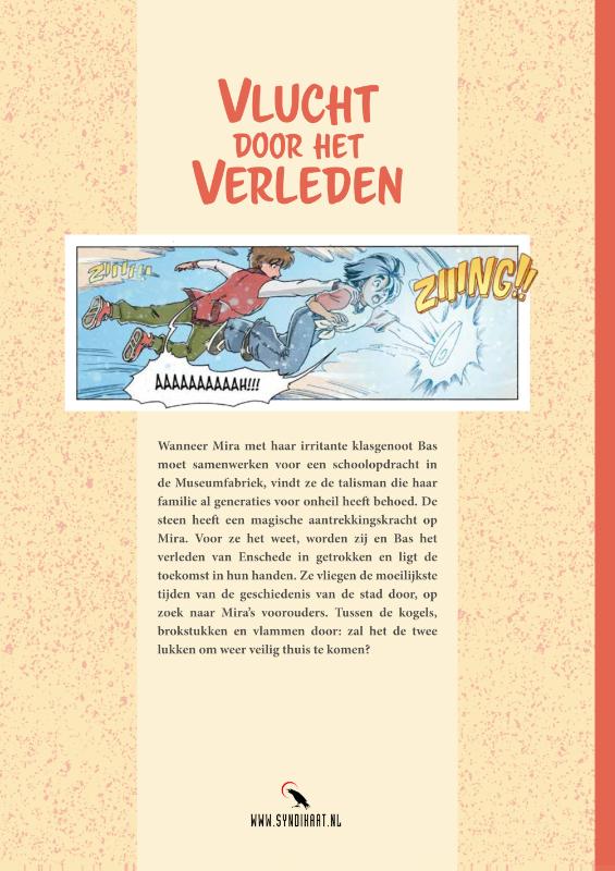 Achterkant van Vlucht door het Verleden