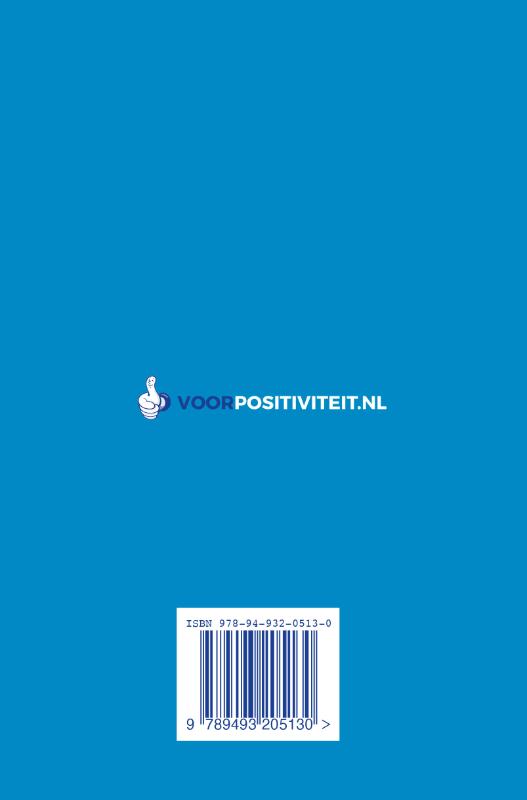 Achterkant van Agenda positieve spreuken 2023
