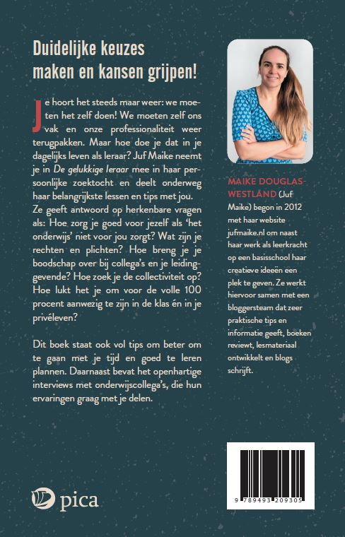 Achterkant van De gelukkige leraar