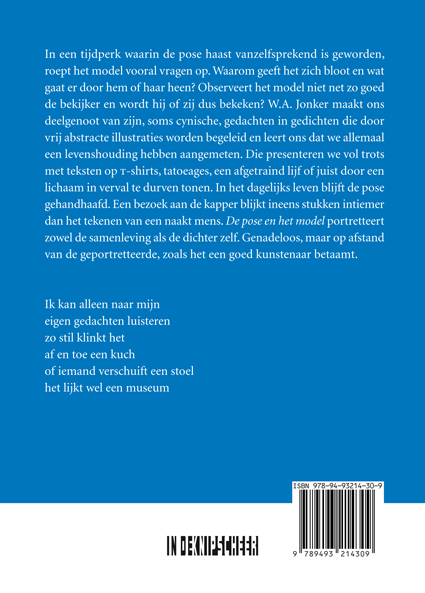 Achterkant van de pose en het model