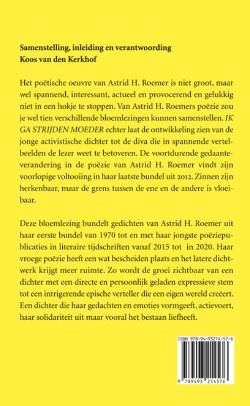 Achterkant van Ik ga strijden moeder