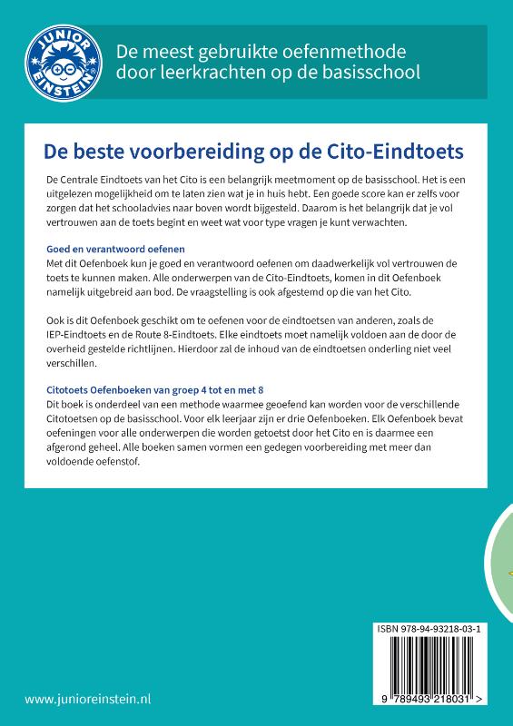 Achterkant van Citotoets Oefenboeken Set - Deel 1, 2 en 3