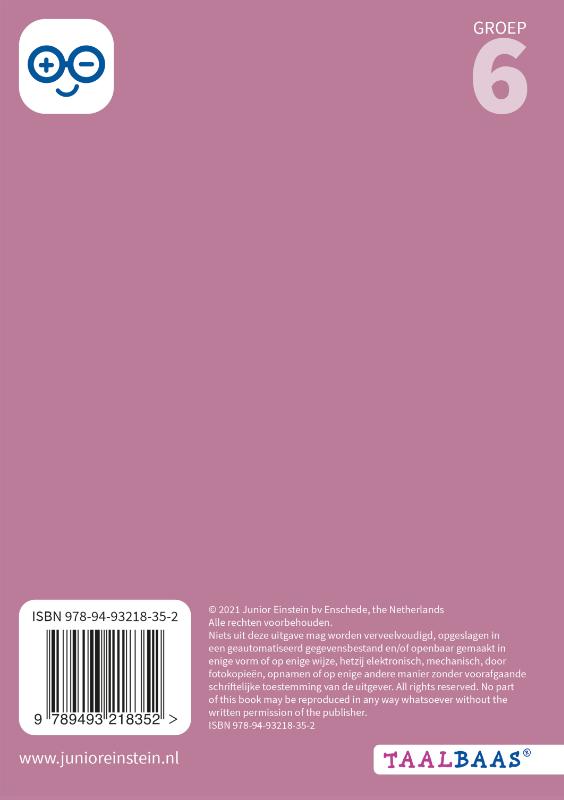 Achterkant van antwoordenboek 3