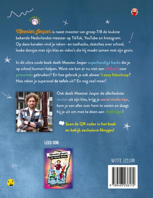 Achterkant van Het ultra coole Meester Jesper boek