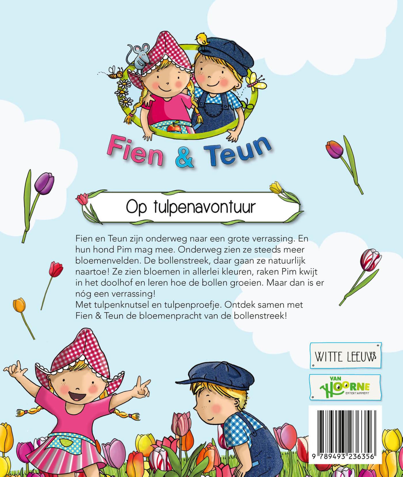 Achterkant van Fien & Teun - Op tulpenavontuur