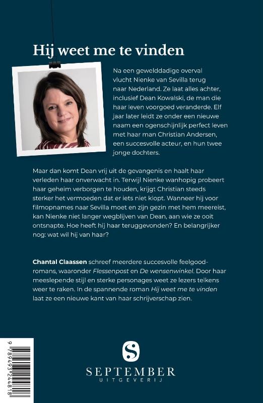 Achterkant van Hij weet me te vinden