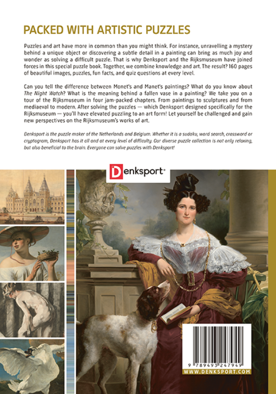 Achterkant van Denksport - The Rijksmuseum Puzzle book (English)