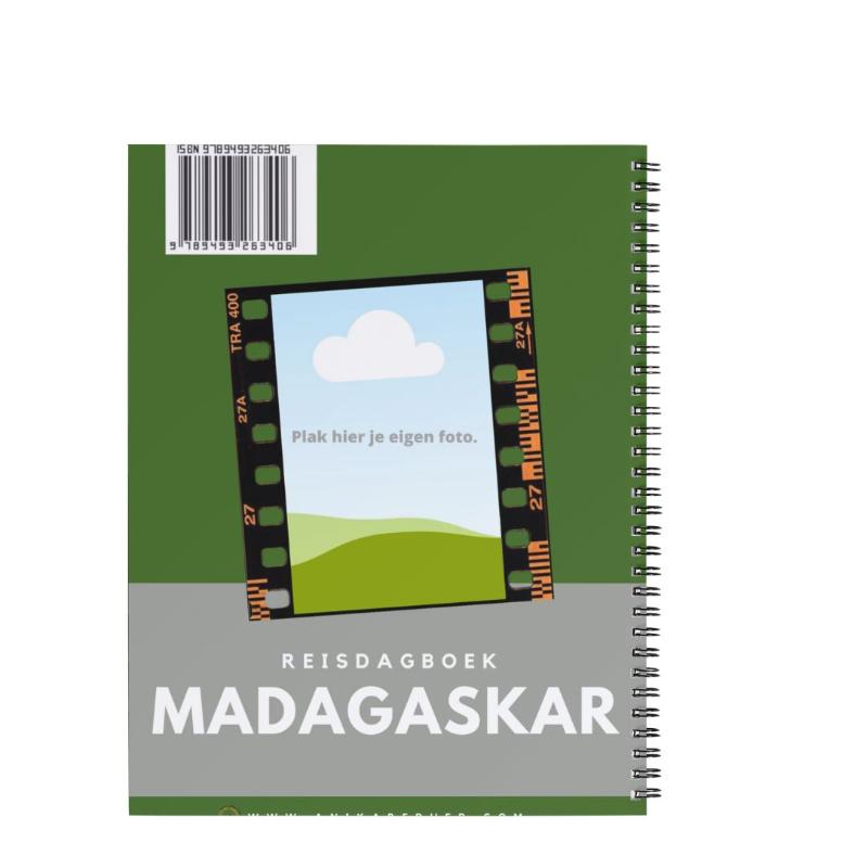 Achterkant van Reisdagboek Madagaskar