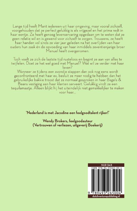 Achterkant van Bagels en een bakkie troost