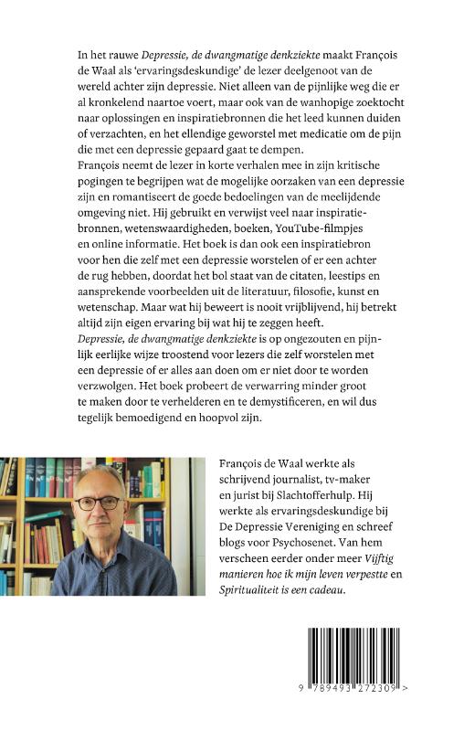 Achterkant van Depressie, de dwangmatige denkziekte