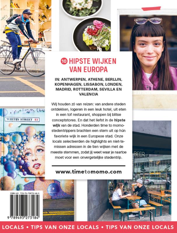 Achterkant van Hipste wijken van Europa