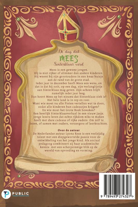 Achterkant van De dag dat Mees Sinterklaas werd