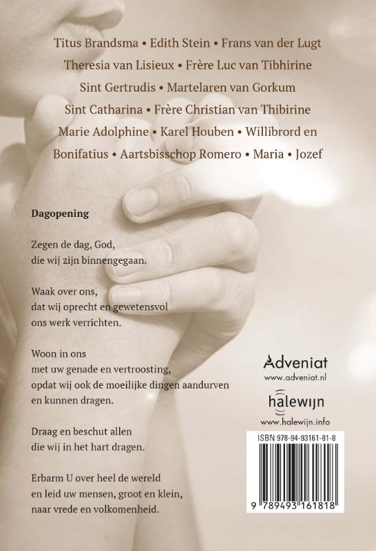 Achterkant van Van Titus Brandsma tot Edith Stein