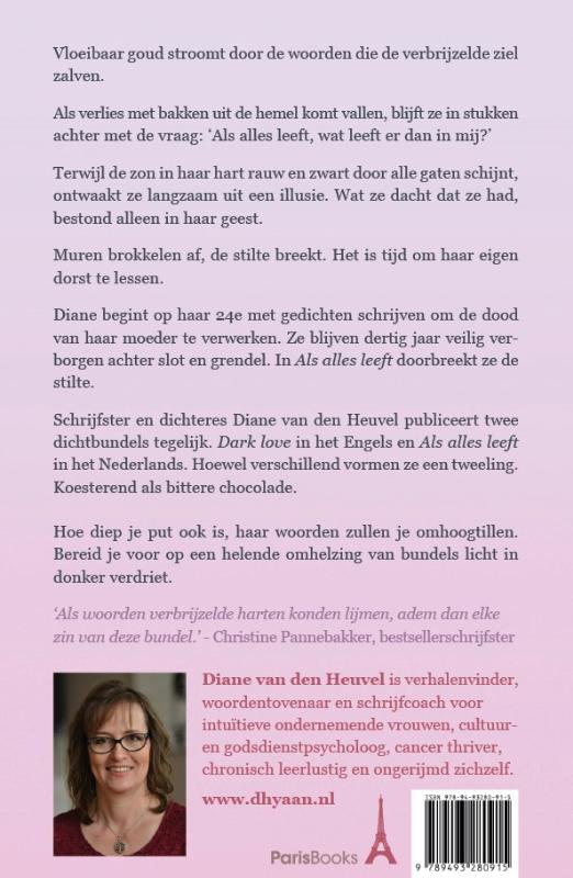 Achterkant van Als alles leeft