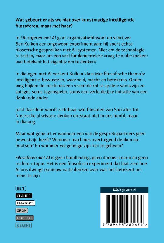 Achterkant van Filosoferen met AI