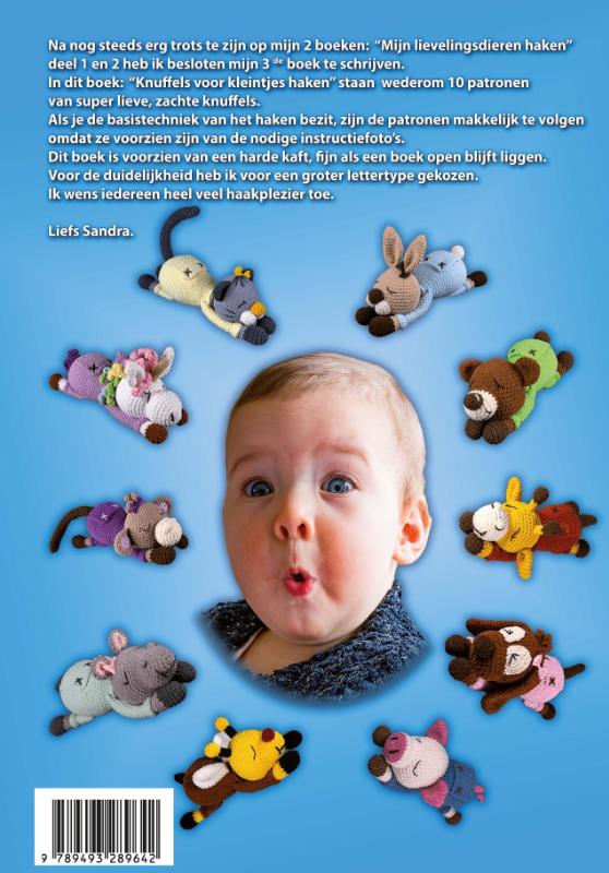 Achterkant van Knuffels voor kleintjes haken