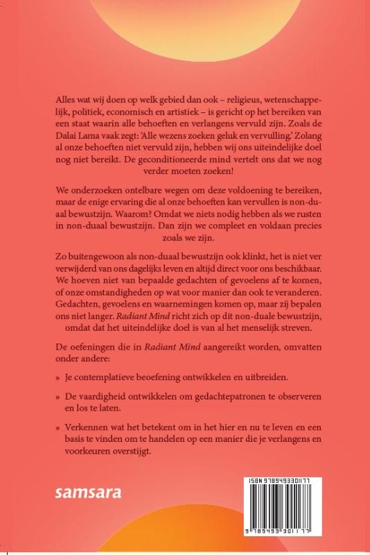 Achterkant van Radiant mind
