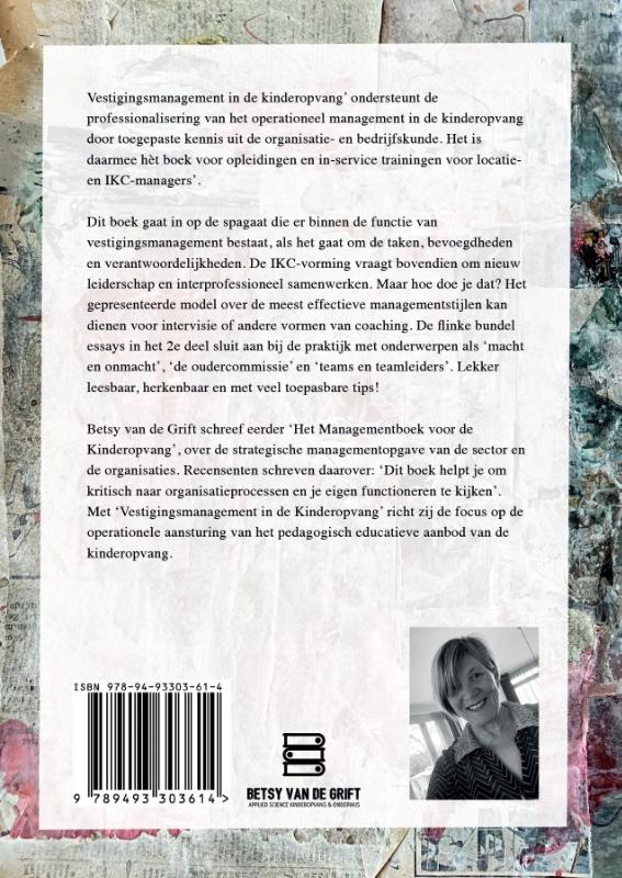 Achterkant van Vestigingsmanagement in de Kinderopvang