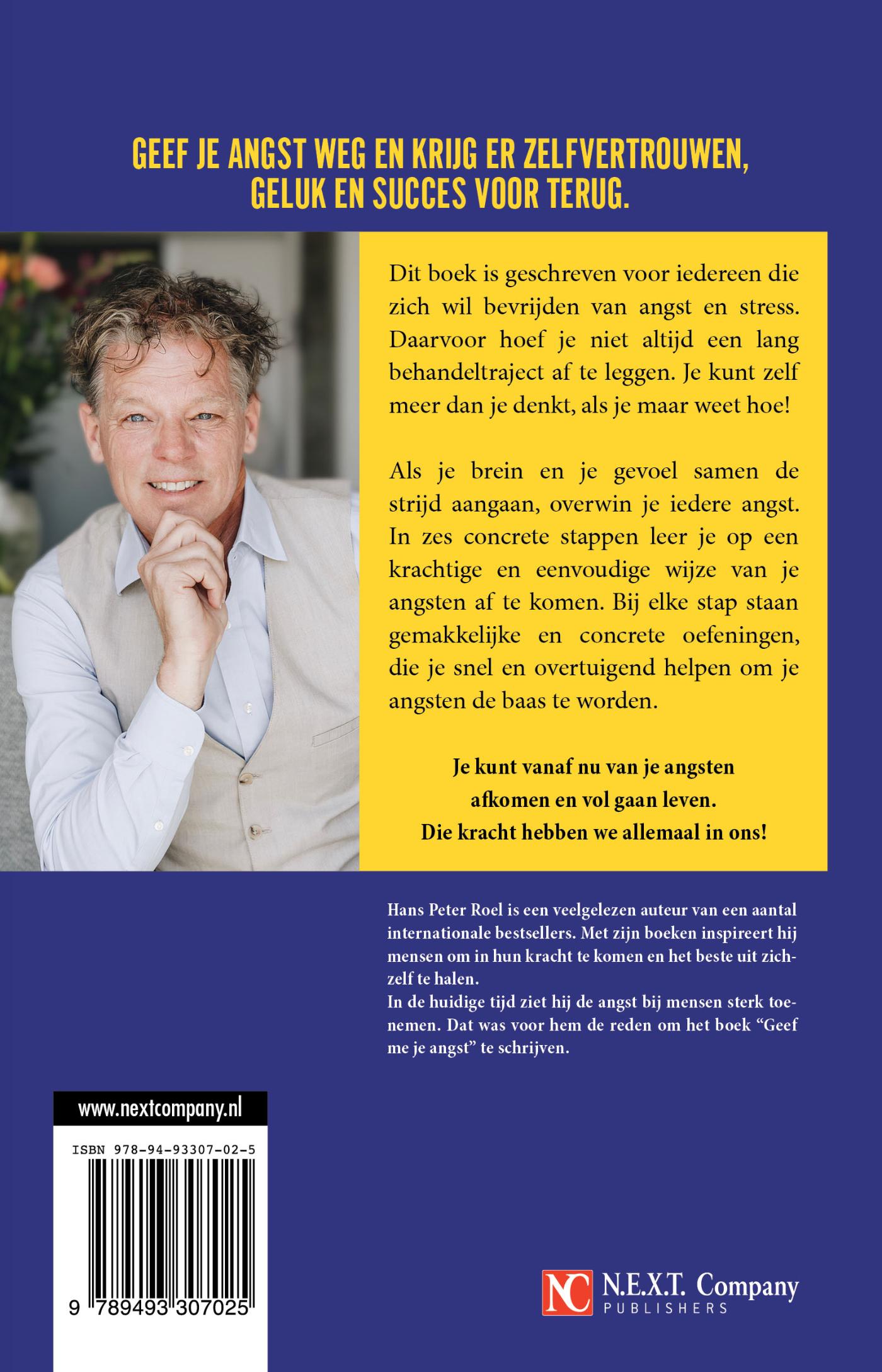 Achterkant van Geef mij je angst
