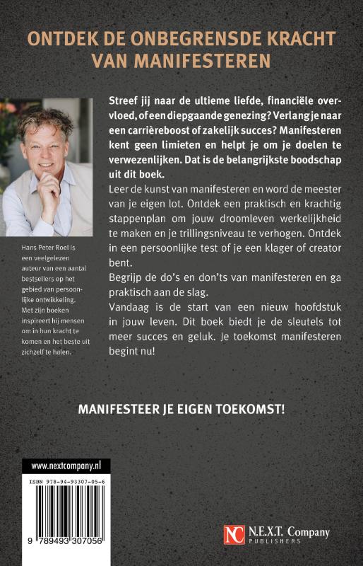 Achterkant van Universiteit van het leven - Manifesteren