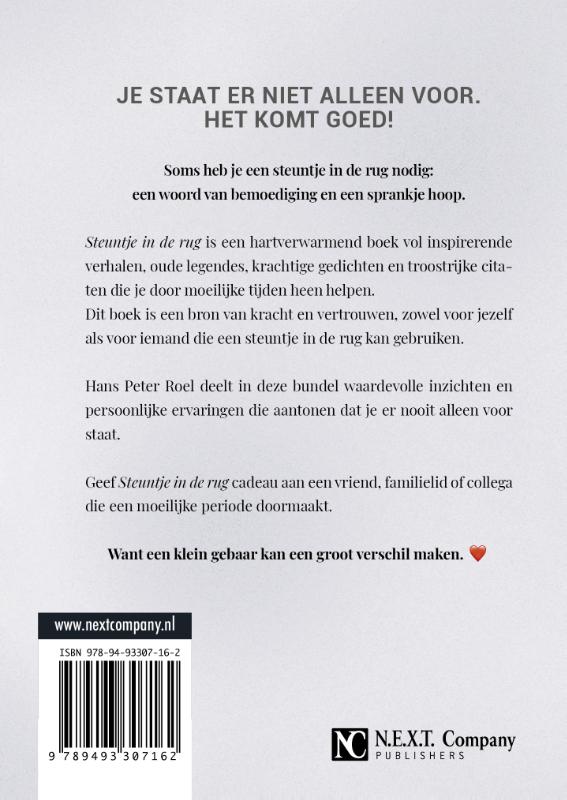 Achterkant van Steuntje in de rug