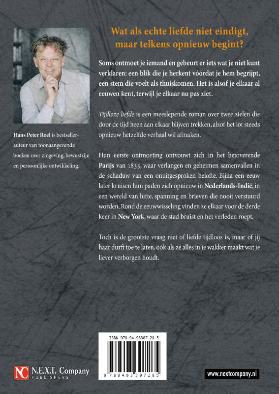Achterkant van Tijdloze Liefde