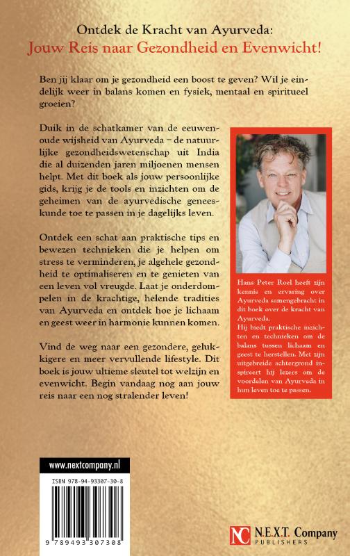 Achterkant van Ayurveda