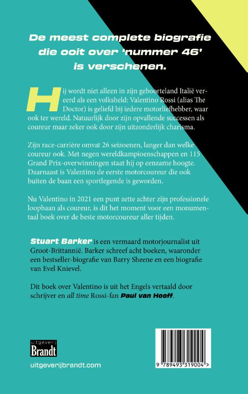 Achterkant van Valentino Rossi