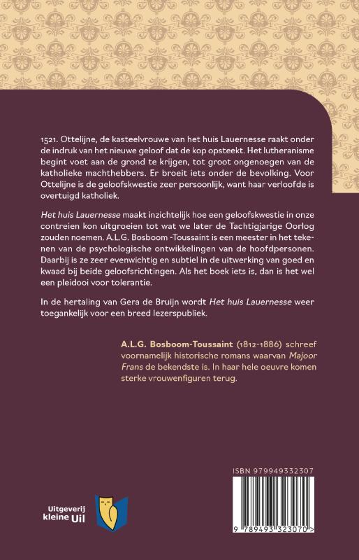 Achterkant van Het huis lauernesse
