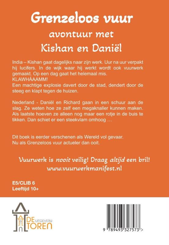 Achterkant van Grenzeloos vuur