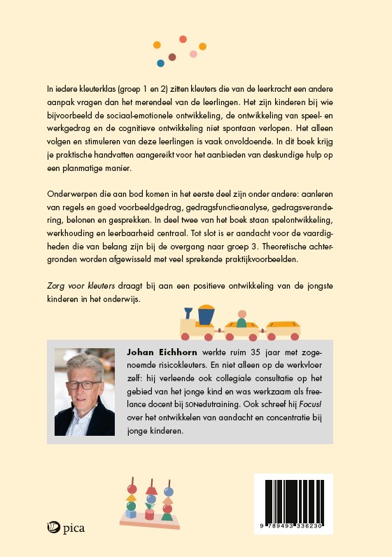 Achterkant van Zorg voor kleuters