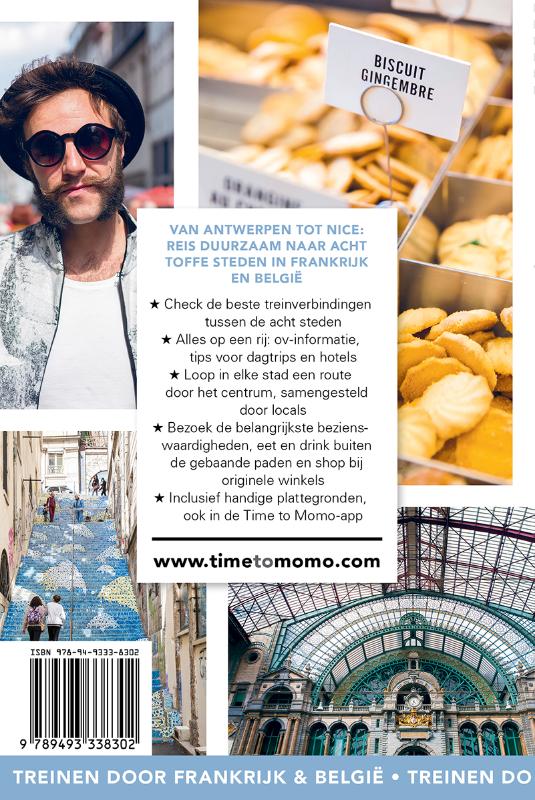 Achterkant van Treinreisgids Frankrijk & Belgie