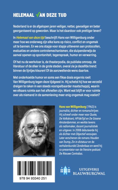 Achterkant van Helemaal van deze tijd