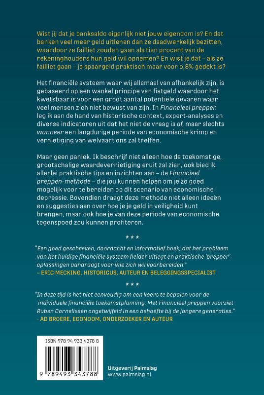 Achterkant van Financieel preppen