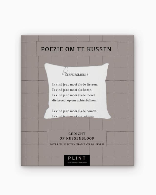 Achterkant van Plint kussensloop 'Liefdesliedje' Bette Westera
