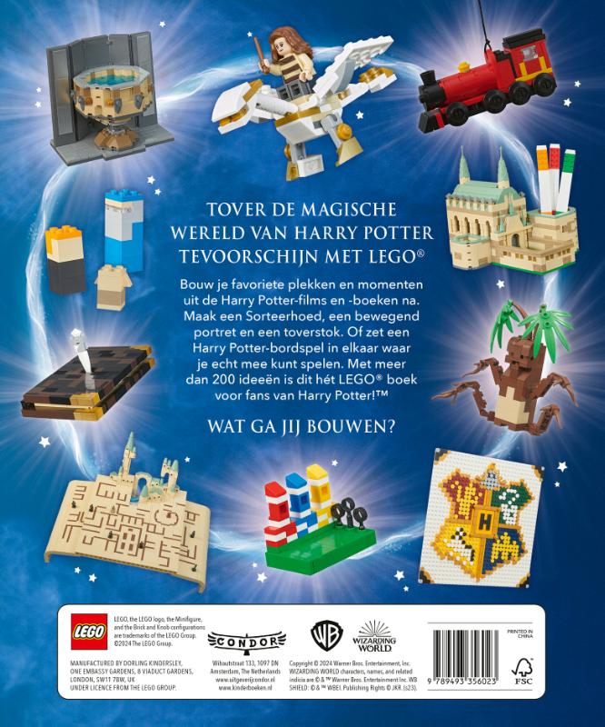 Achterkant van LEGO Harry Potter ideeënboek