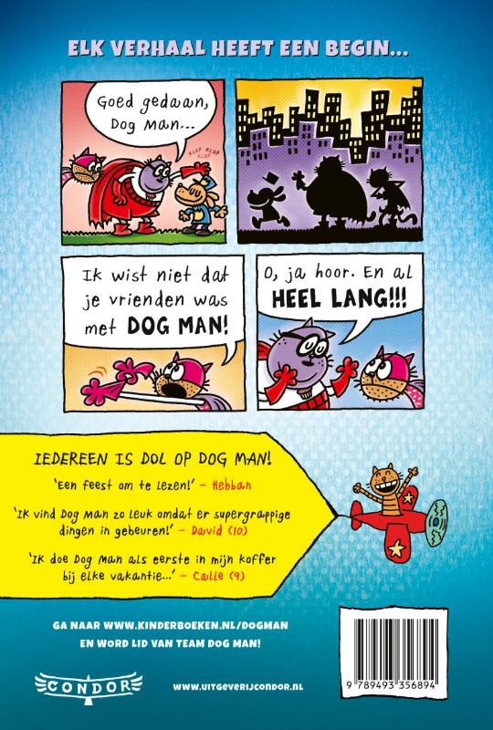 Achterkant van Dog Man en de Cupcake-klus