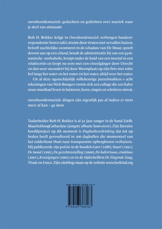 Achterkant van Onvoltooide muziek