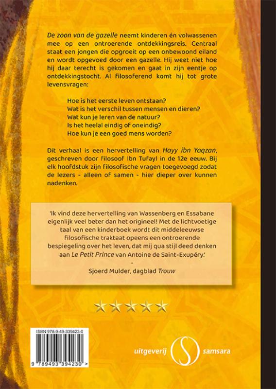 Achterkant van De zoon van de gazelle