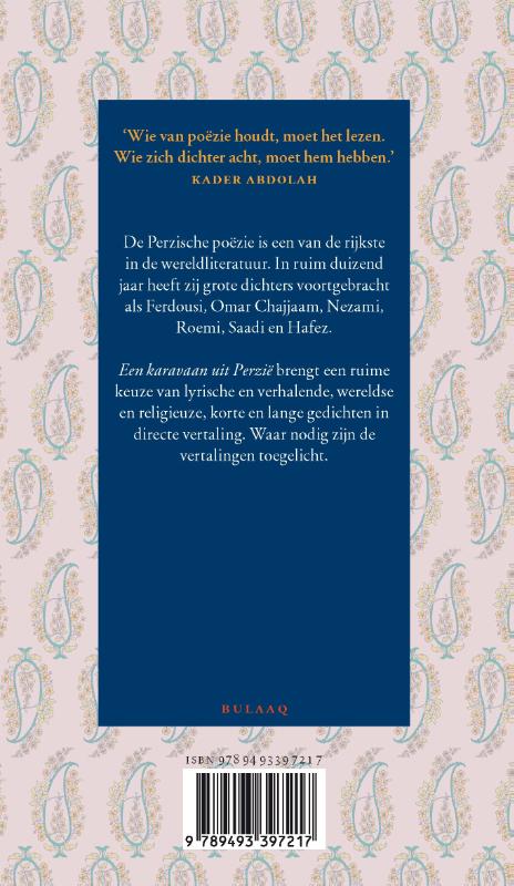 Achterkant van Een karavaan uit Perzië