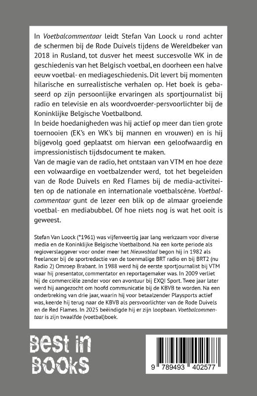 Achterkant van Voetbalcommentaar