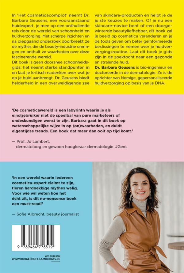 Achterkant van Het cosmeticacomplot