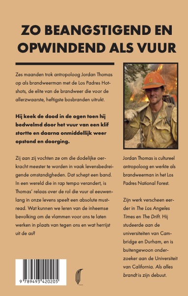 Achterkant van Als alles brandt