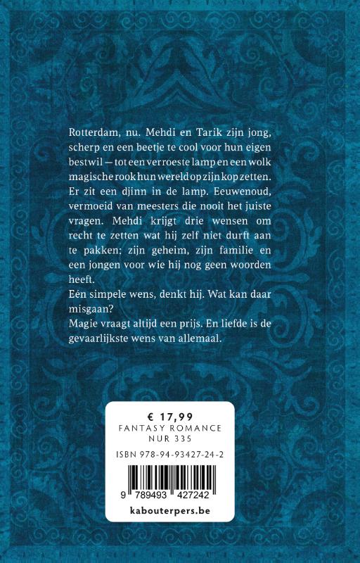 Achterkant van Djinn & Tonic